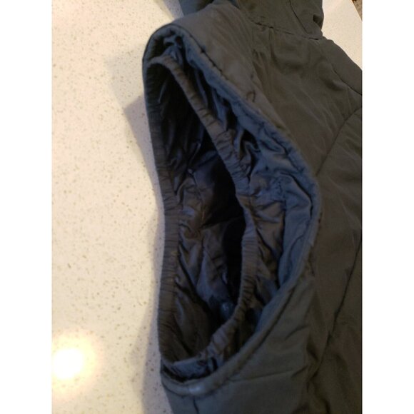 Jack Wolfskin Puffer Vest Womens L Black Hooded Sleeveless Jacket Microguard - Picture 9 of 15